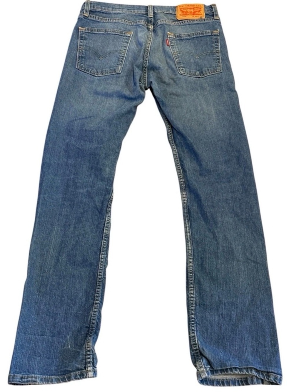 Levi's 513 Slim Straight Jeans W29 L32 Medium Wash Blue Men - Picture 2 of 11
